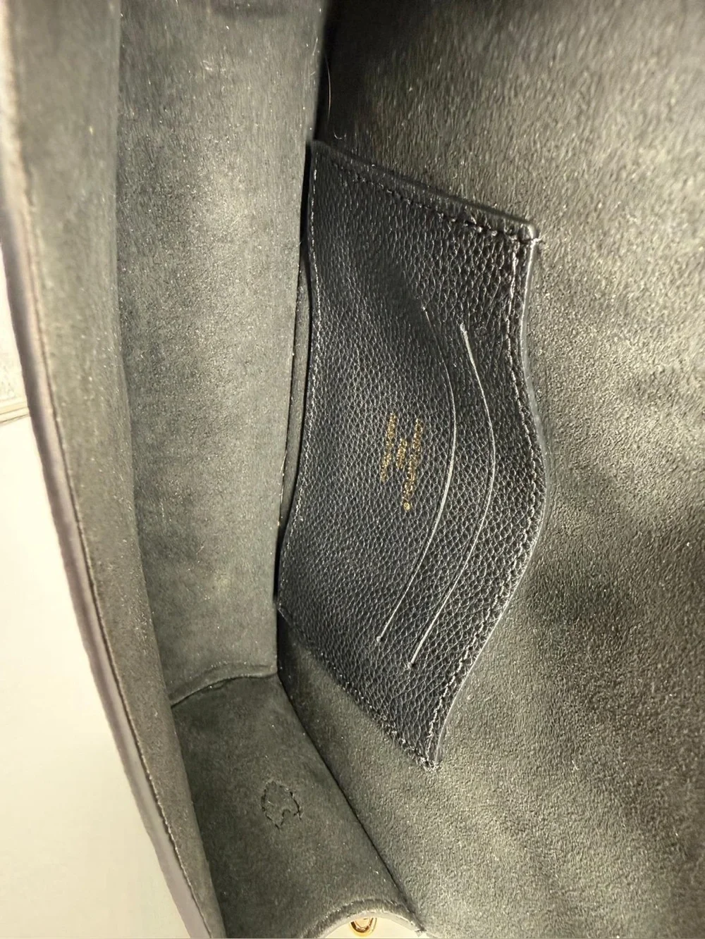 Louis Vuitton Lily Wallet On Chain Black Monogram Empreinte Leather Bag